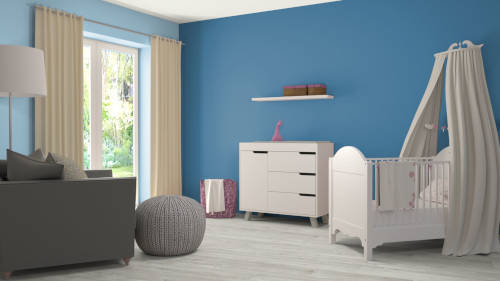 Farbdesigner Babyzimmer Jungen in der Farbe blau - Malereibetrieb
